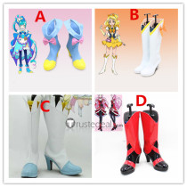 Precure Pretty Cure Cure Echo Sakagami Ayumi Cure Passion Higashi Setsuna Cure Honey Cure Spicy Fuwa Kokone Cosplay Boots Shoes