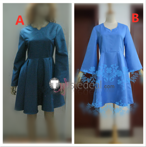 Castle in the Sky Sheeta Lusheeta Toel Ul Laputa Blue Dress Cosplay Costumes