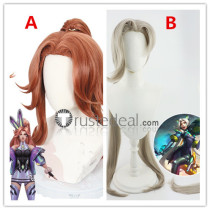 League of Legends LOL Anima Squad Jinx Miss Fortune Brown Cosplay Wigs