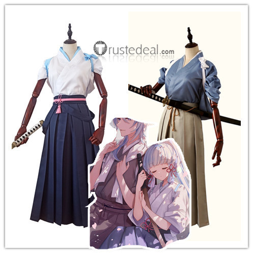 Genshin Impact Kamisato Ayaka Ayato Kimono Yukata Cosplay Costumes