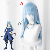 Tensei Shitara Slime Datta Ken Rimuru Tempest Mikami Satoru Light Blue Cosplay Wigs