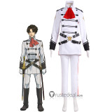 The Great Ace Attorney Kazuma Asougi White Uniform Cosplay Costume