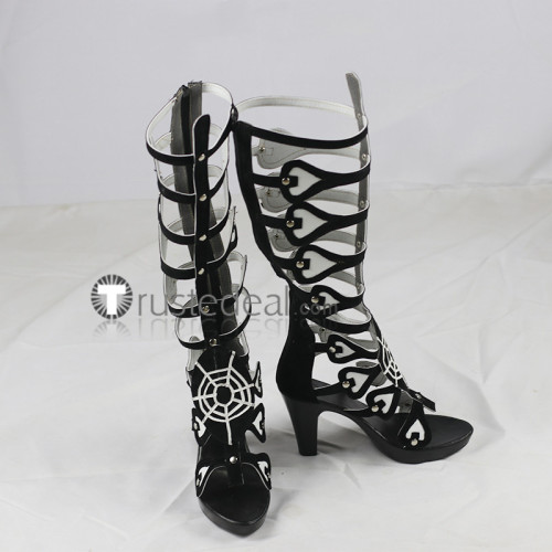 Overlord Albedo Mare Bello Fiore Brown Black Cosplay Shoes Boots