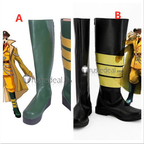 Overlord Pandora's Actor Black Green Cosplay Boots Shoes