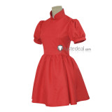 Gake no Ue no Ponyo Ponyo on the Cliff By the Sea Red Adult Kids Cosplay Costume