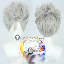 One Piece Luffy Nika Silver White Red Cosplay Wigs