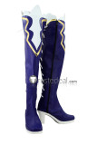 Hyperdimension Neptunia Noire Purple Blue Black Cosplay Shoes Boots