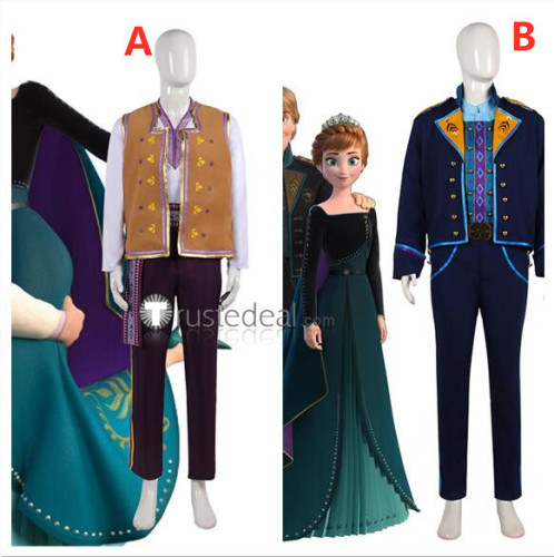 Frozen 2 Disney King Kristoff Bjorgman Wedding Suit Cosplay Costumes