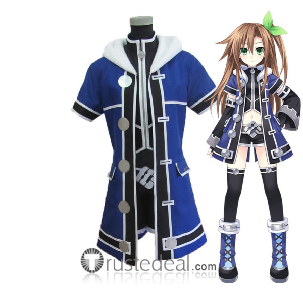 Superdimension Neptune VS Sega Hard Girls IF Blue Cosplay Costume