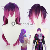 Vtuber Virtual YouTuber NIJISANJI Fuwa Minato Naruse Naru Yugo Asuma Uki Violeta Purple Blue Blonde Cosplay Wigs