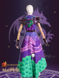 Descendants 3 Dragon Queen Mal Purple Dress Disney Gown Cosplay Costume
