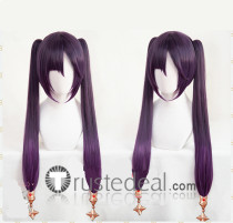 Genshin Impact Pact of Stars and Moon Mona Purple Cosplay Wig