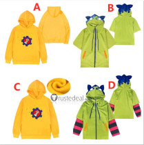 SK8 the Infinity SK∞ Reki Kyan Miya Chinen Skater Yellow Green Hoodie Cosplay Costumes