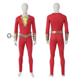 Justice League Captain Marvel Shazam Red White Cosplay Costume