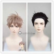 Fugou Keiji Balance Unlimited Haru Katou Daisuke Kambe Pinkish Brown Black Cosplay Wigs