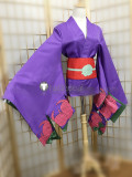 Fate Grand Order FGO Assassin Shuten Douji Purple Kimono Cosplay Costume