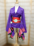 Fate Grand Order FGO Assassin Shuten Douji Purple Kimono Cosplay Costume