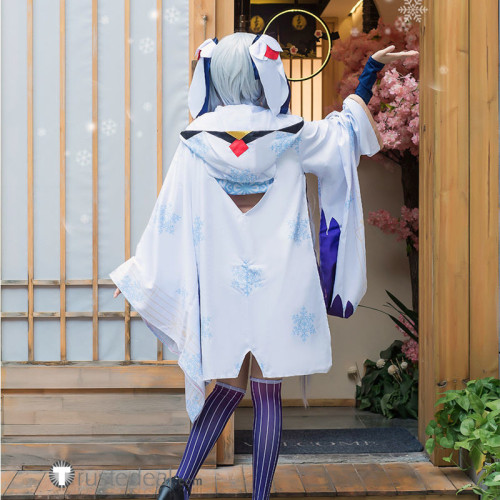 Vocaloid 2018 Snow Miku Hatsune Kimono Yuki Witch Kagura Cosplay Costume 2