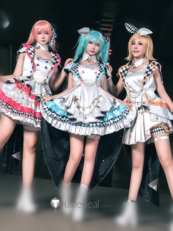 Vocaloid Project Sekai MORE MORE JUMP Hatsune Miku Kagamine Rin Luka Megurine Cosplay Costume