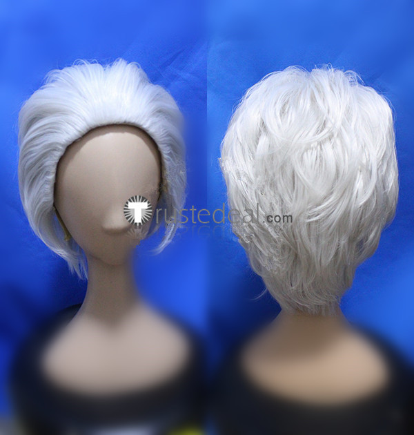 One Piece Smoker Silver White Cosplay Wig