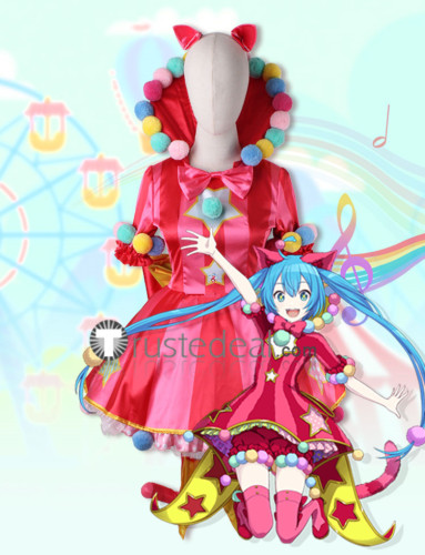 Vocaloid Project Sekai Colorful Stage feat Wonderland Hatsune Miku Pink Cosplay Costume