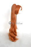 Disney Thumbelina Orange Brown Curly Ponytail Cosplay Wigs