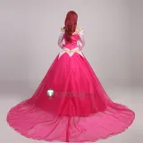 Sleeping Beauty Disney Princess Aurora Gorgeous Pink Blue Cosplay Costumes