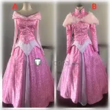 Sleeping Beauty Disney Princess Aurora Pink Halloween Cosplay Costumes
