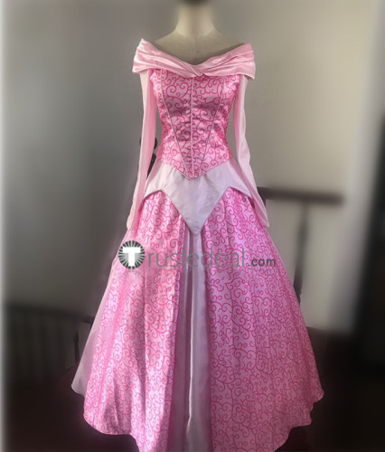 Sleeping Beauty Disney Princess Aurora Pink Halloween Cosplay Costumes