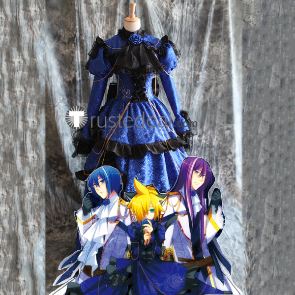 Vocaloid Lovelessxxx Kagamine Len Blue Halloween Cosplay Costume