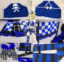 Vocaloid Project Diva X Burning Stone Kagamine Rin Blue Cosplay Costume