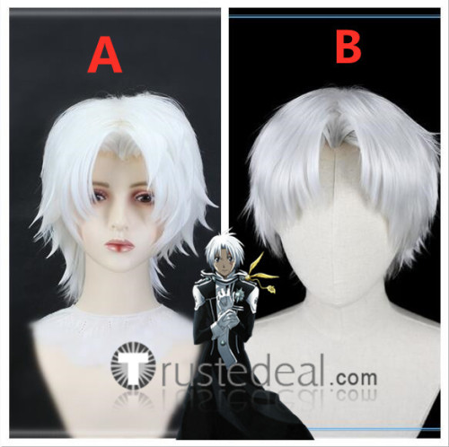 D.Gray Man Allen Walker Silver White Styled Cosplay Wigs