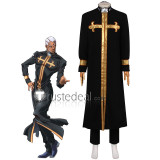 Jojo's Bizarre Adventure Stone Ocean Enrico Pucci Black Purple Cosplay Costumes