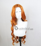 Bleach Matsumoto Rangiku Long Orange Blonde Styled Cosplay Wigs