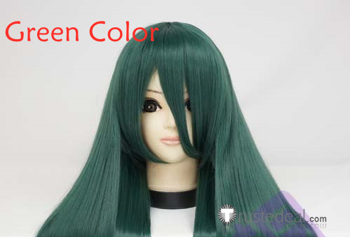 Gundam Seed Allelujah Haptism Dark Green Cosplay Wig