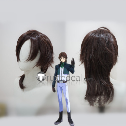 Gundam Seed Lockon Stratos Brown Cosplay Wig