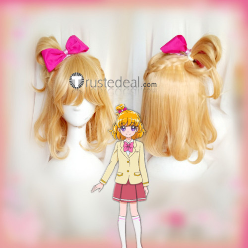 Pretty Cure PreCure Asahina Mirai Cure Étoile Blonde Golden Ponytail Cosplay Wigs