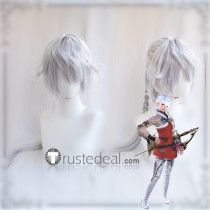Final Fantasy XIV FF14 Alisaie Leveilleur Silver White Cosplay Wig