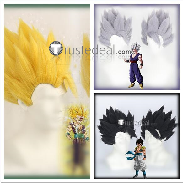 Dragon Ball Super Gogeta Son Gohan Beast Grey Blonde Black Cosplay