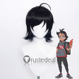 Pokemon Sword and Shield Gou Goh Alain Blue Black Cosplay Wigs