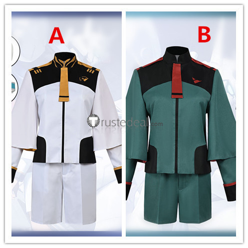 Mobile Suit Gundam The Witch from Mercury Suletta Mercury Miorine Rembran White Green Uniform Cosplay Costumes