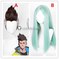 Cyberpunk Edgerunners Rebecca David Martinez Blue Brown Cosplay Wigs