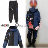 Kamen Rider Geats Ace Ukiyo Blue Jacket Pants Uniform Cosplay Costume