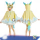 Pokemon Gijinka Leafeon Hoodie Cape Winter Coat Tail Cosplay Costume Pre Order