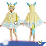 Pokemon Gijinka Leafeon Hoodie Cape Winter Coat Tail Cosplay Costume Pre Order