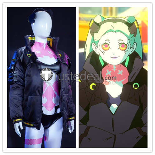 Cyberpunk Edgerunners Rebecca Black Coat Jacket Suit Cosplay Costume