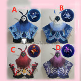 Genshin Impact Abyss Mage Cryo Electro Hydro Pyro Red Blue Purple Cosplay Costumes