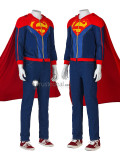 Movie Batman and Superman Battle of the Super Sons Jonathan Kent Jon Kent Blue Red Cosplay Costume