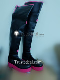 Vocaloid Sakura Mikuo Pink Black Cosplay Shoes Boots