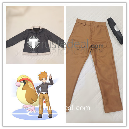 Pokemon Masters Trainer Blue Cosplay Costume 2019 Game